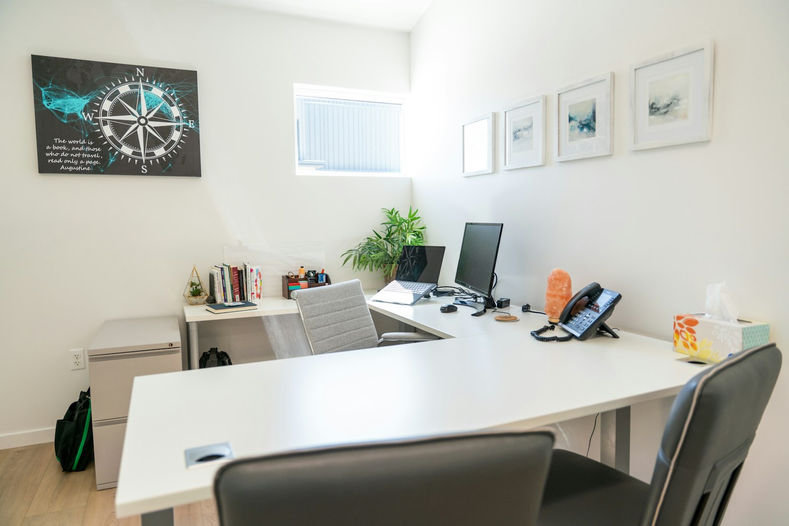 Modern office workspace