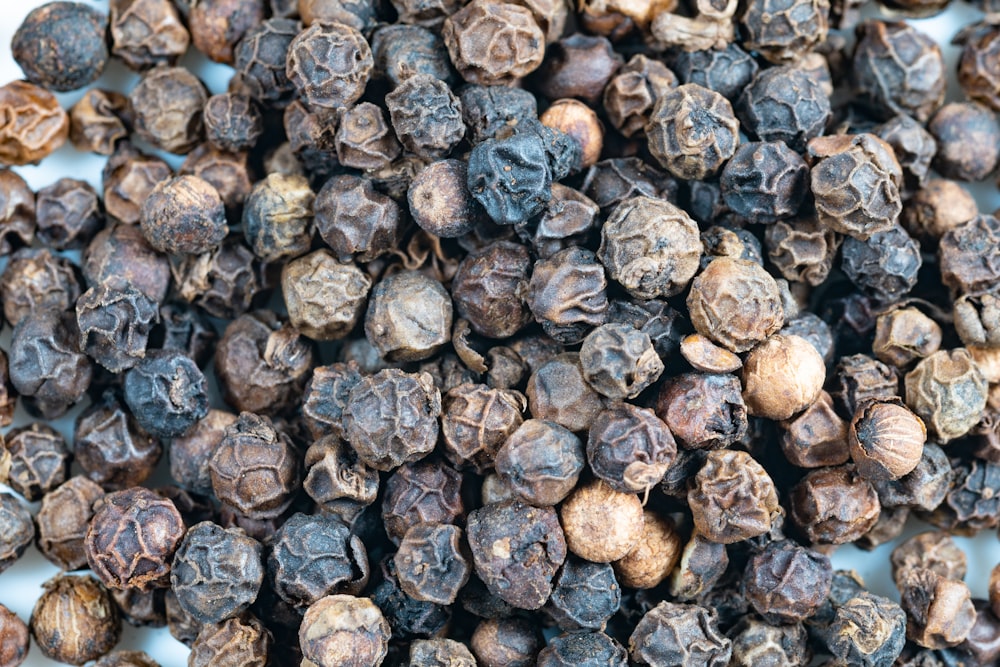 Black peppercorns